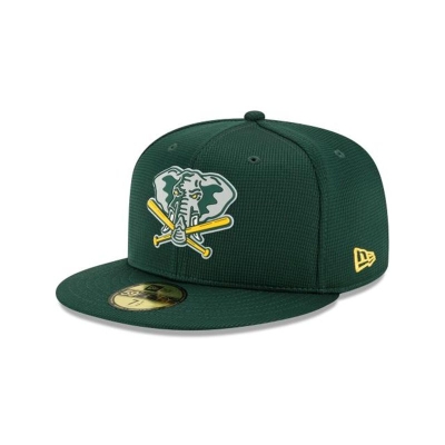 Oakland Athletics Gorra | New Era MLB Clubhouse Collection 59fifty Fitted Cap Mexico - Verdes
